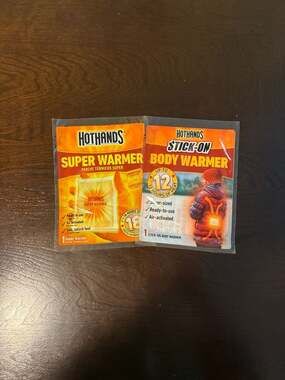 HotHands Super Warmer (18hr) & Stick-On Body Warmer (12hr) - 2 Pack
